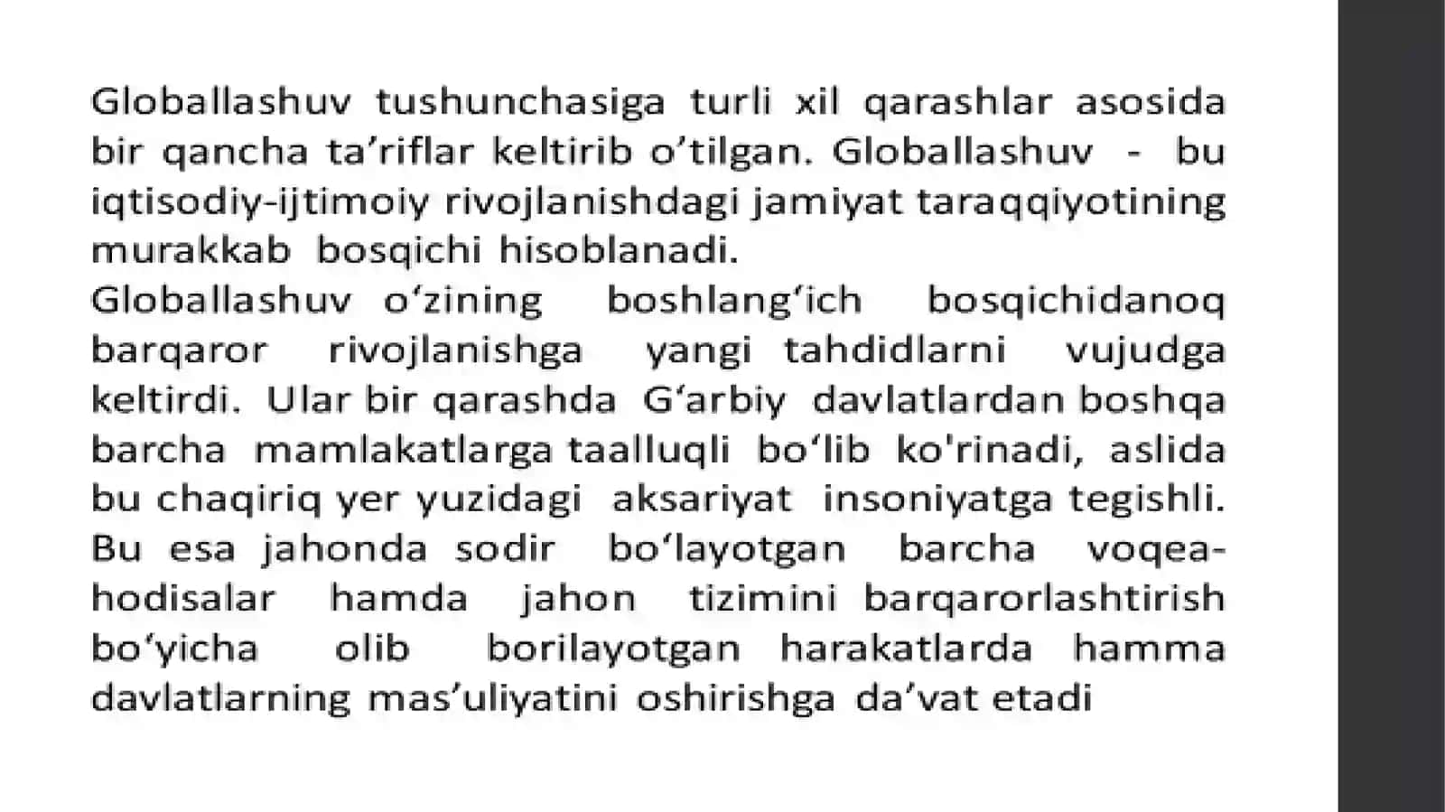 Global iqtisodiy rivojlanish fanining predmeti 4