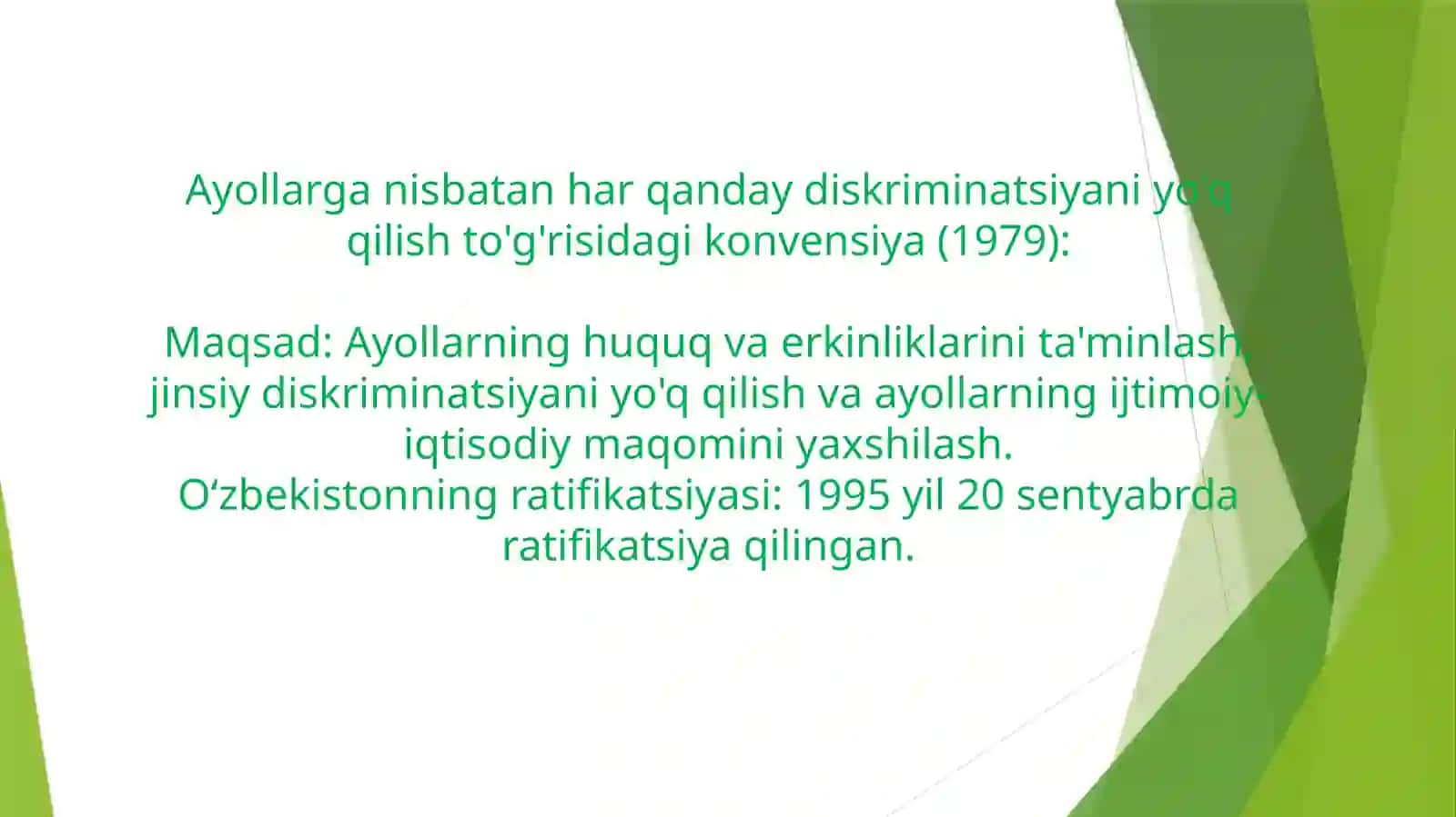 Oʻzbekiston tomonidan imzolangan konvensiyalar 4