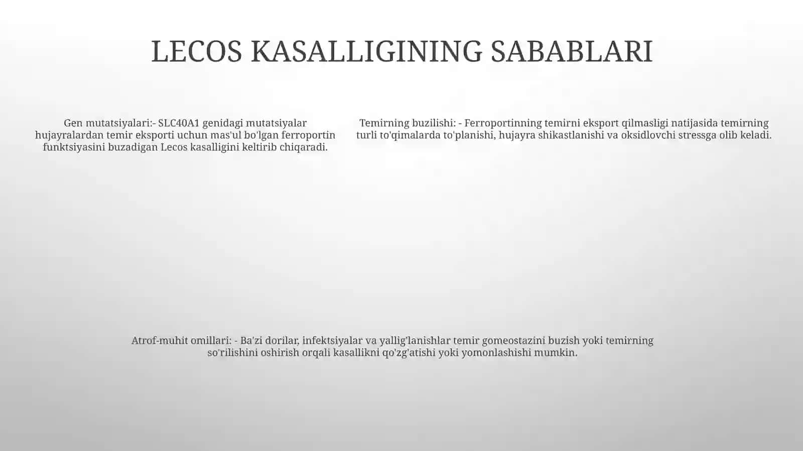 Lekos Qon Kasaligi 4
