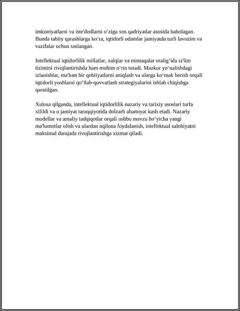 INTELLEKTUAL IQTIDORLILIK. QOBILIYATLARNI TADQIQ QILISH YŎNALISHLARI 4