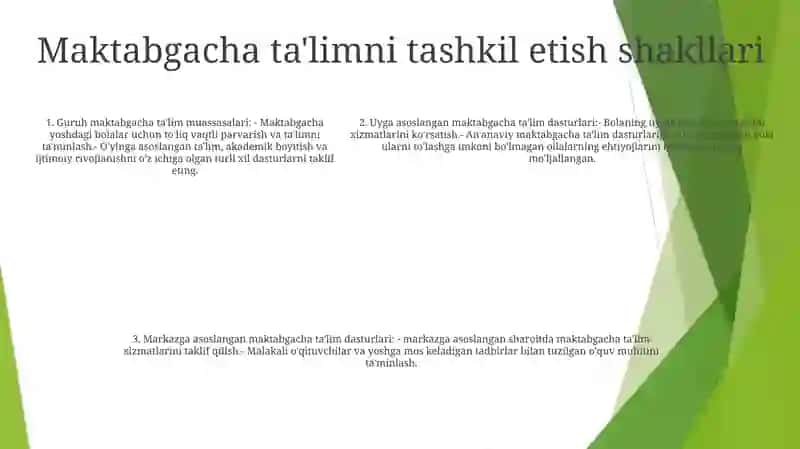 Maktabgacha TaʼLim Tashkilotining Oila Bilan Ishlash Shakillari 4