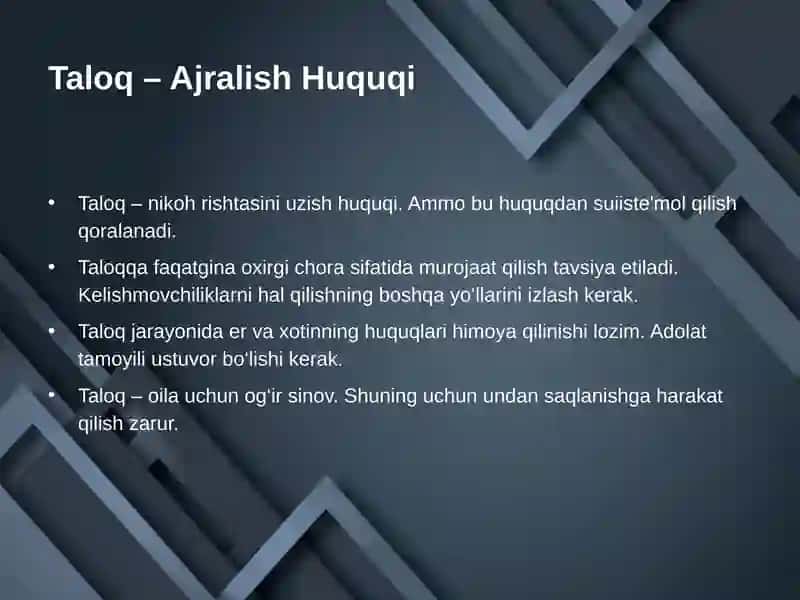 Islom Huquqshunosligida Oila Munosabatlari: Asosiy Tushunchalar 4