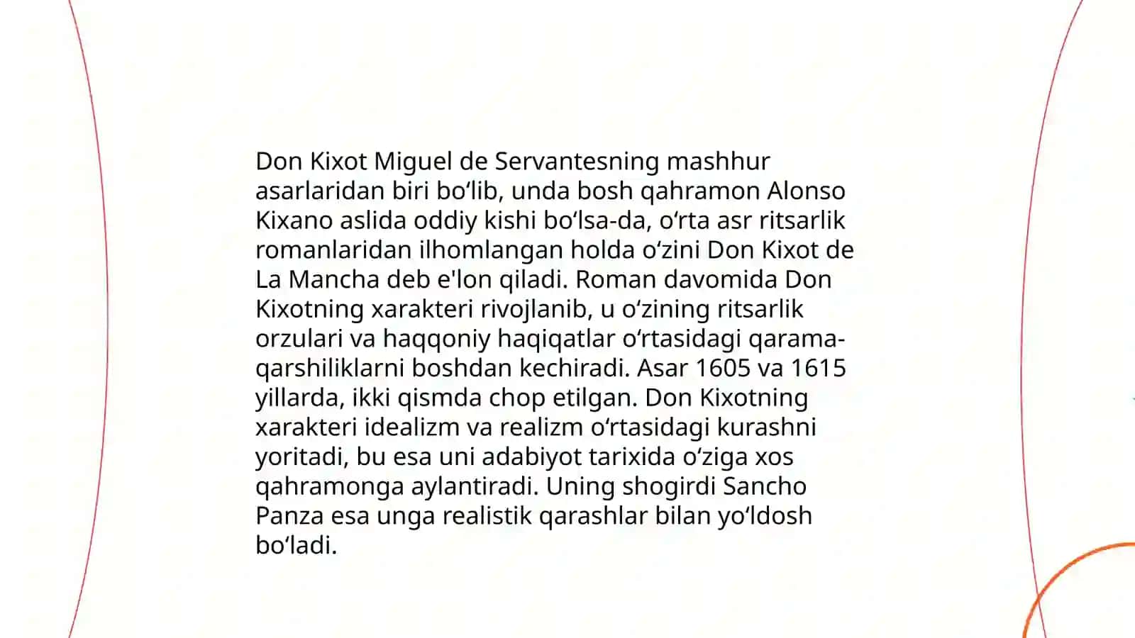 Don Kixotning asosiy mavzulari 4