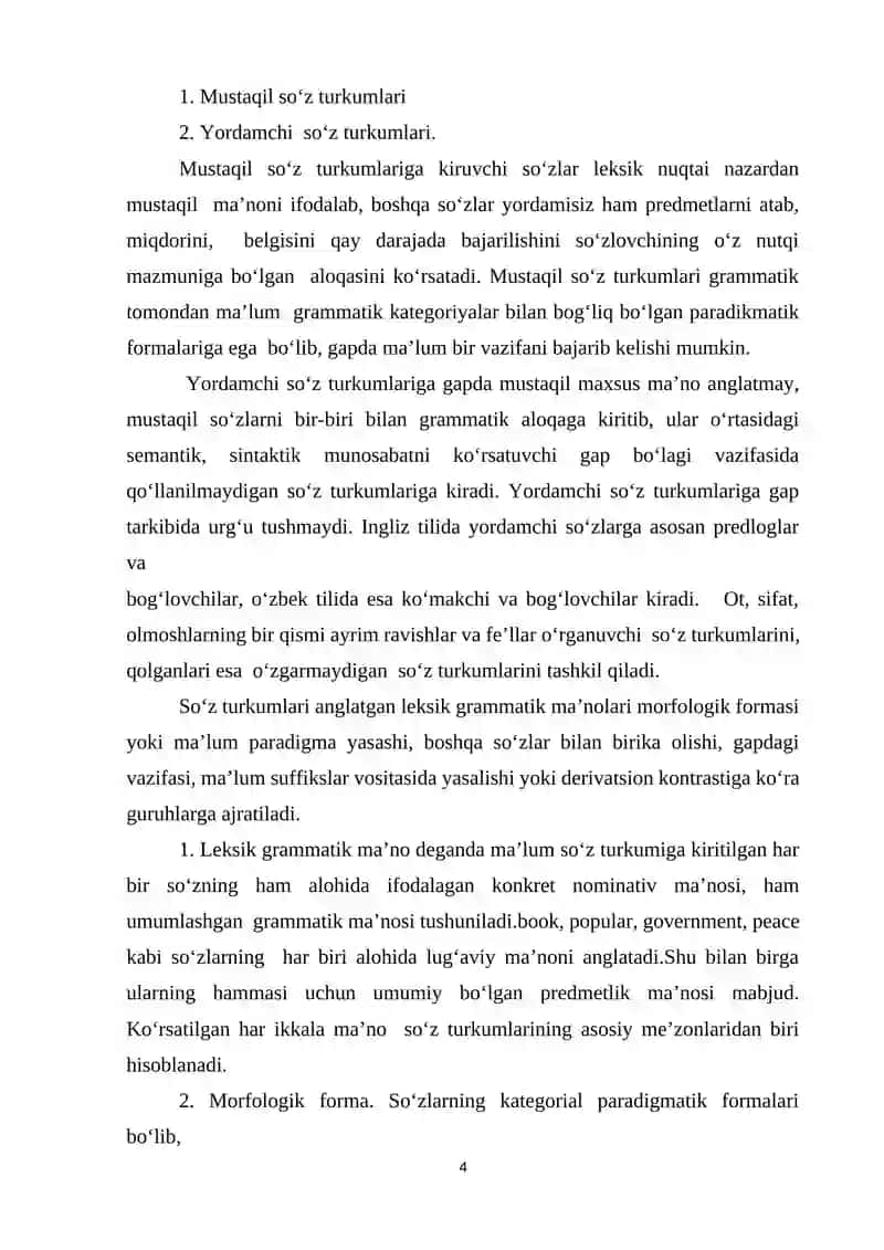 INGLIZ VA O‘ZBEK TILLARIDA SO‘Z TURKUMLARI TASNIFINING UMUMIY VA FARQLI JIHATLARI 4