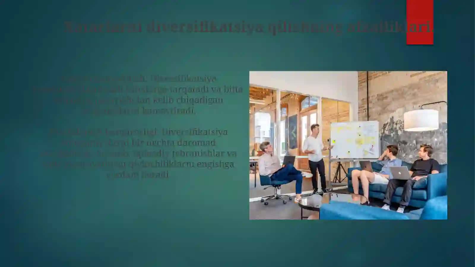 Deversifikatsiyalashning korparativ starategiyalari 4