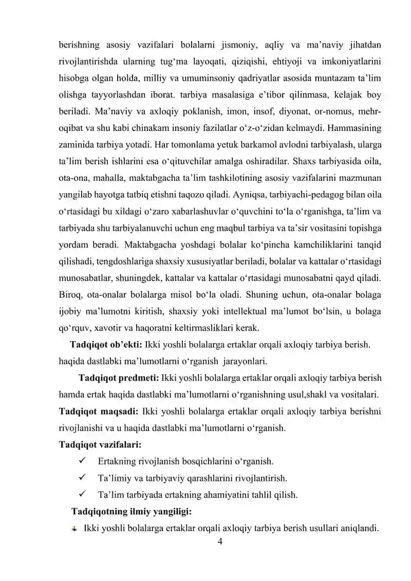 MAKTABGACHA TA’LIM TARBIYANI TASHKIL ETISH TEXNOLOGIYASI 4