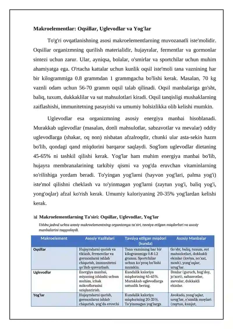 Qattiqlashuv tõgʻri ovqatlanish 4