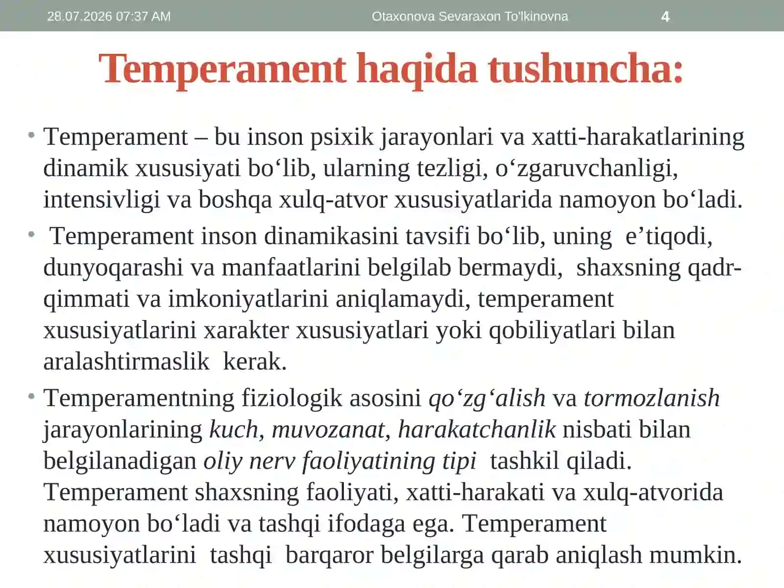 Shaxs temperamenti va xarakter aksentuatsiyasini tadqiq etish metodlari 4