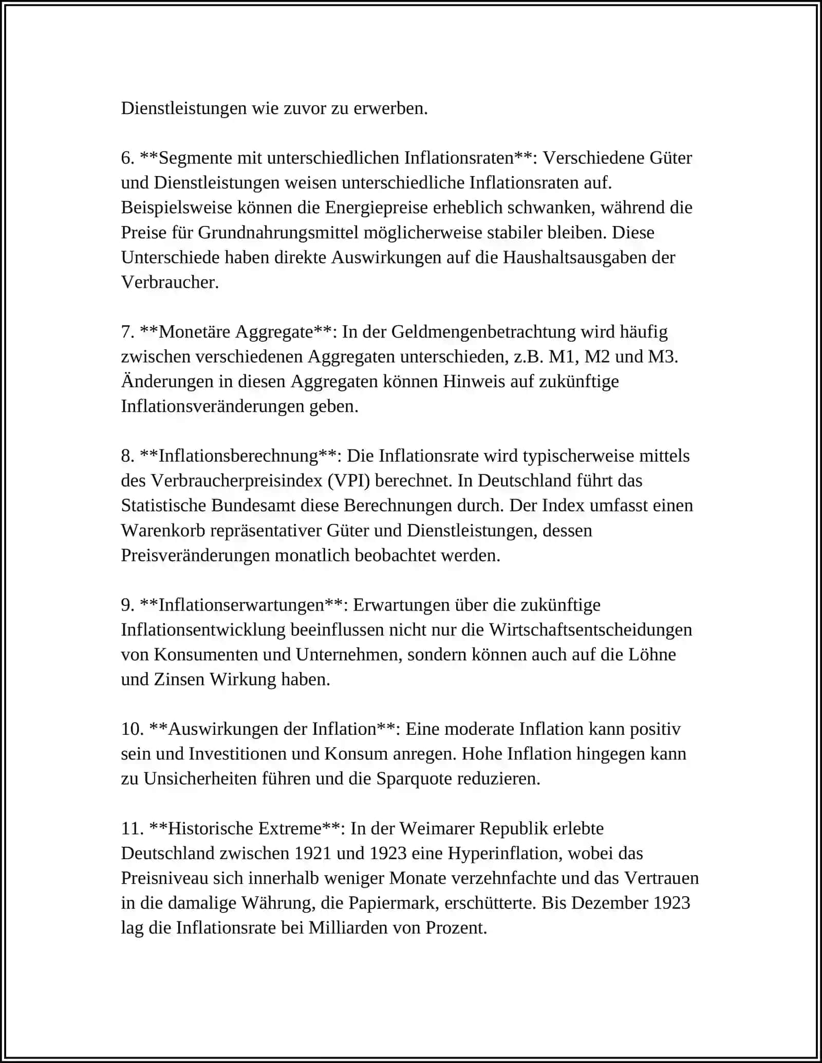 Historische Inflationsraten in Deutschland 4