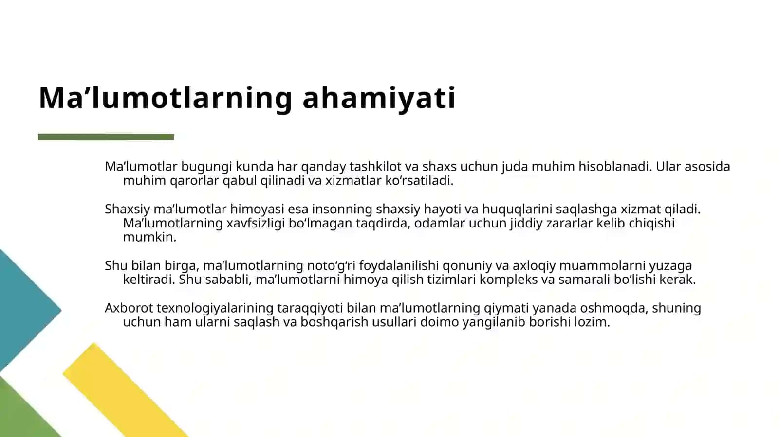 Shaxsiy Ma'lumotlarni Himoya Qilish Usullari 4