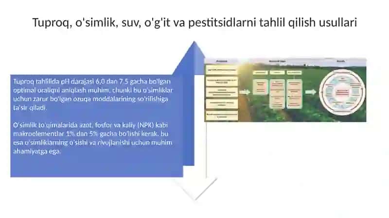 Kimyoviy analiz usullari va ularning qishloq xoʻjaligida qoʻllanilishi 4