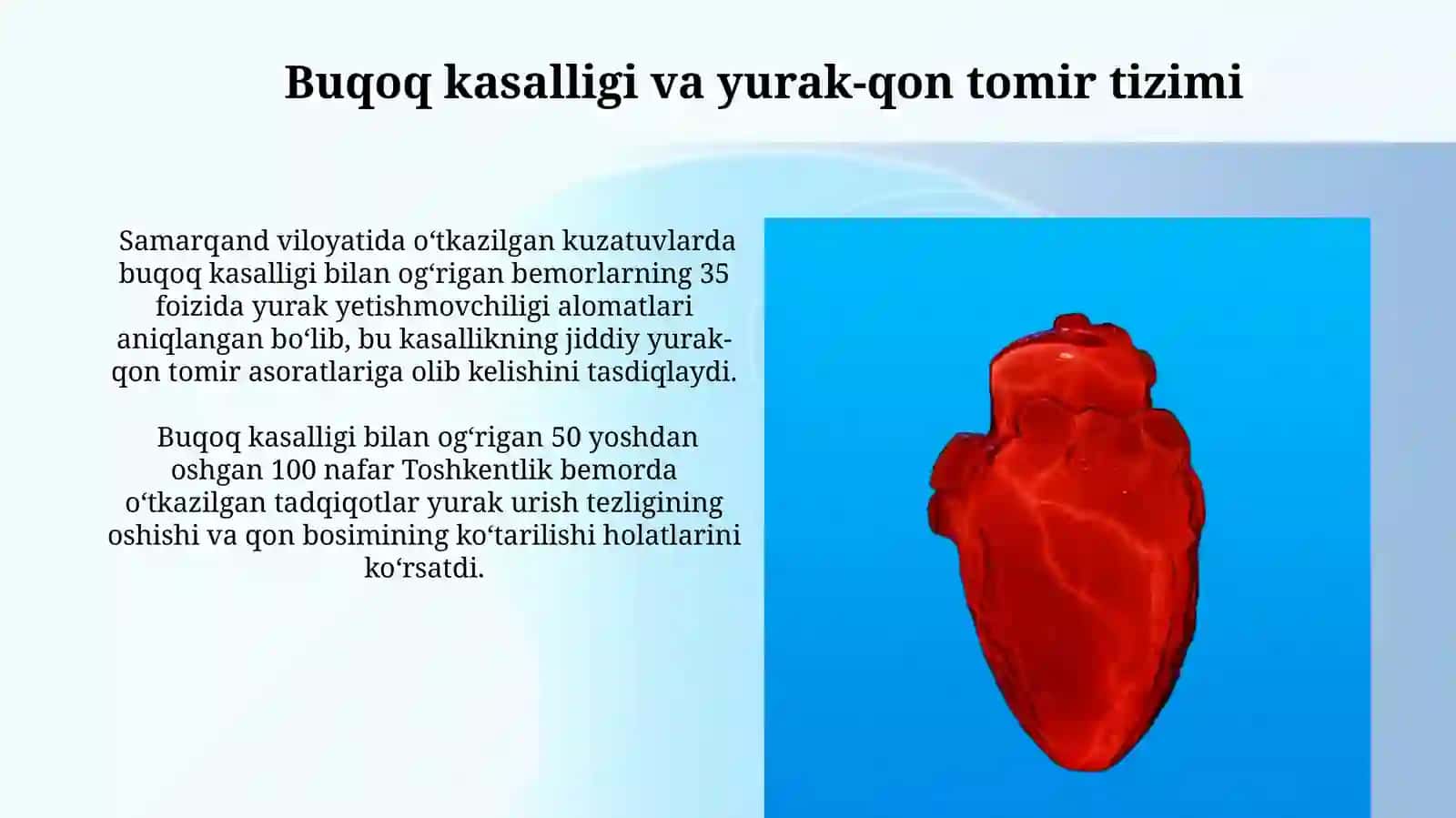 Buqoq kasalligida yurak qon tomir tizimidagi oʻzgarishlar 4