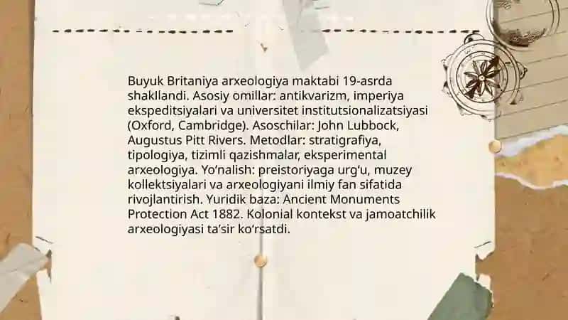 Gʻarbiy Yevropada arxeologiya ilmiy maktablarining shakllanishi 4