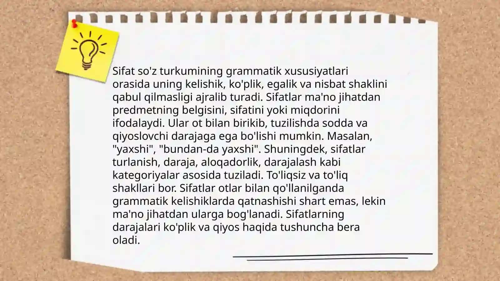 Sifatning leksik grammatik- xususyati 4
