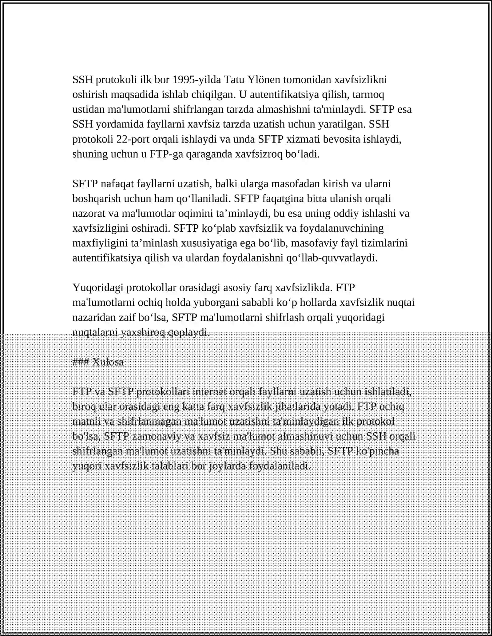 FTP VA SFTP PROTOKOLLARI 4