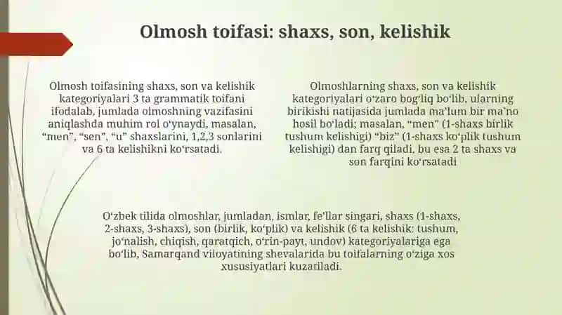 Grammatik kategoriya va uning turlari 4