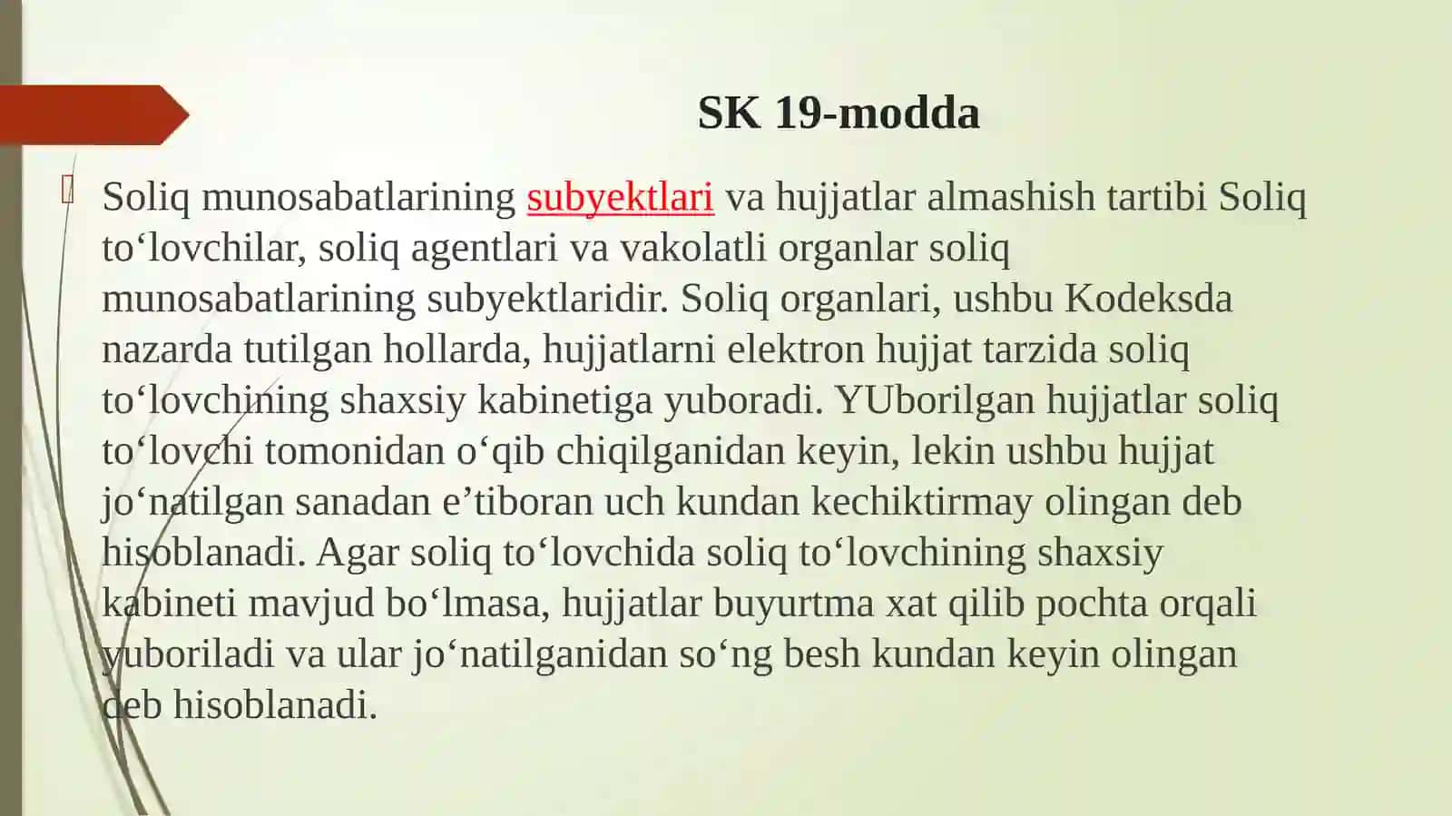 Soliq qonunchiligi prinsiplari 4
