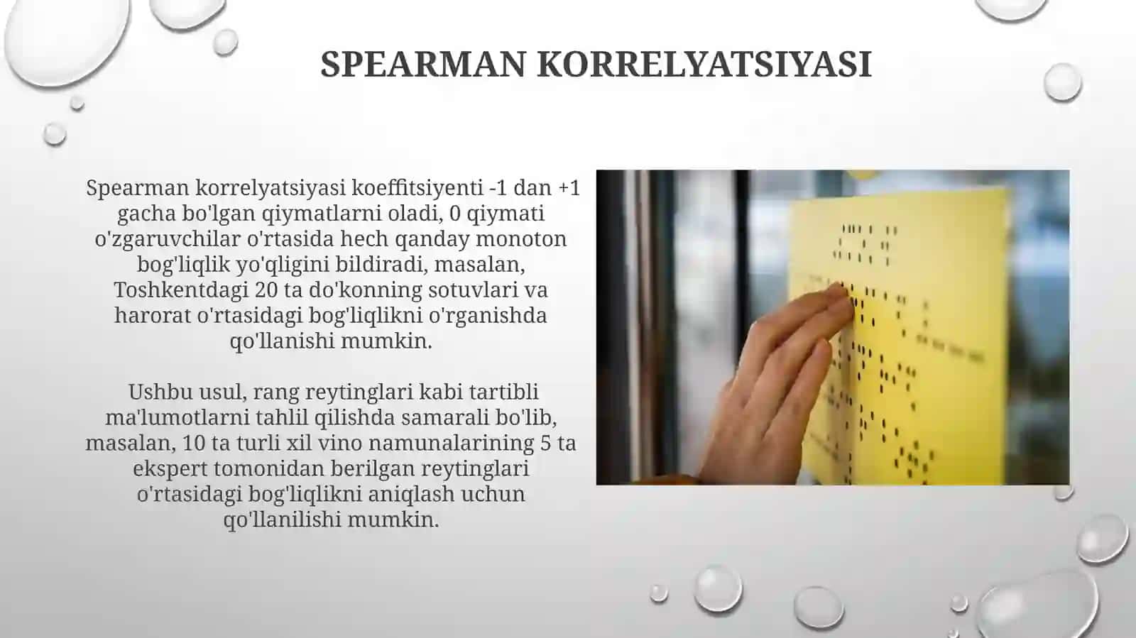 Korrelyatsion tekshiruv usullari 4