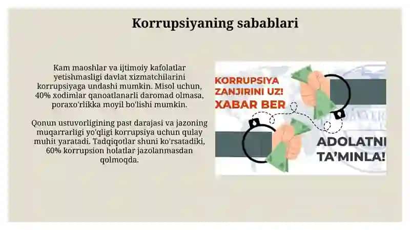 Korrupsiyatushunchasivauningoqibatlari 4