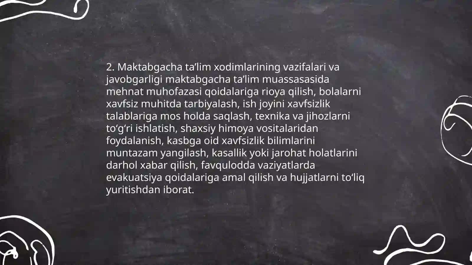 Maktabgacha taʼlim tashkilotida mehnat muxofaza qilish qoidalari 4