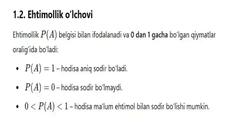 Ehtimollik 4