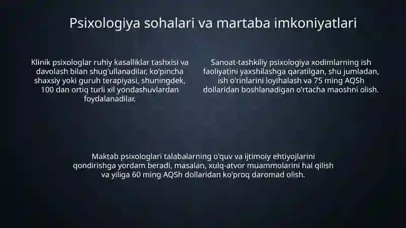 Psixologiya: Tarix, sohalar va ta'lim 4