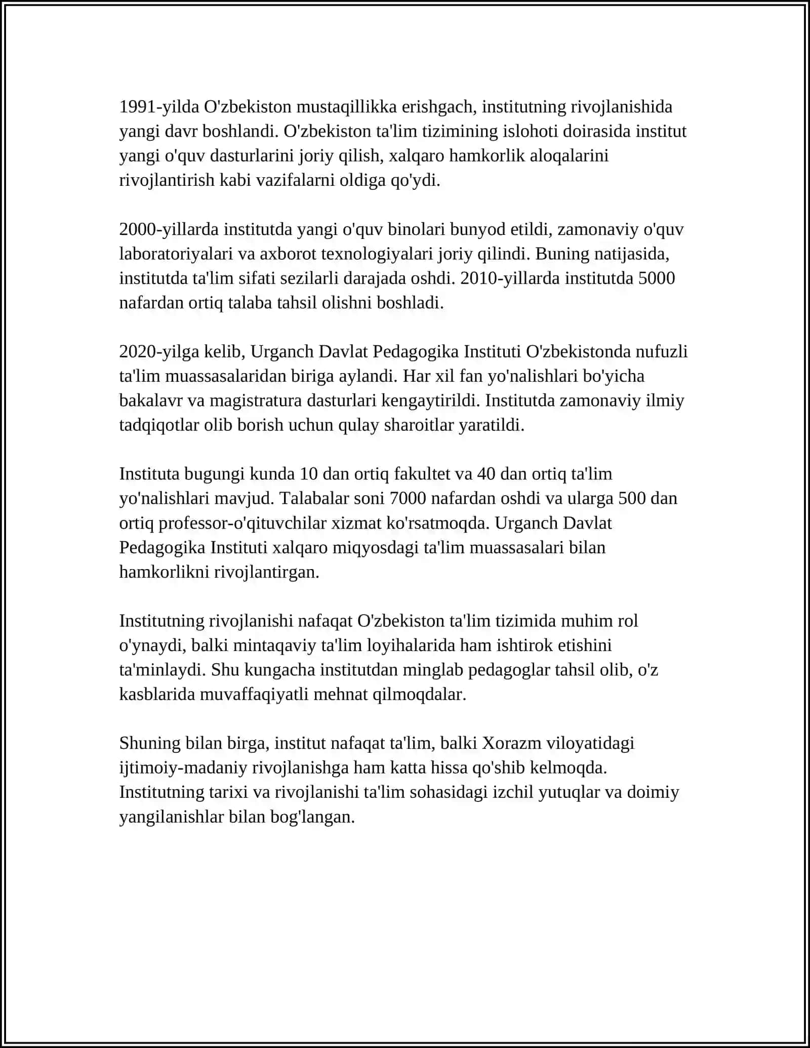 URGANCHA DAVLAT PEDAGOGIKA KAFEDRASI 4