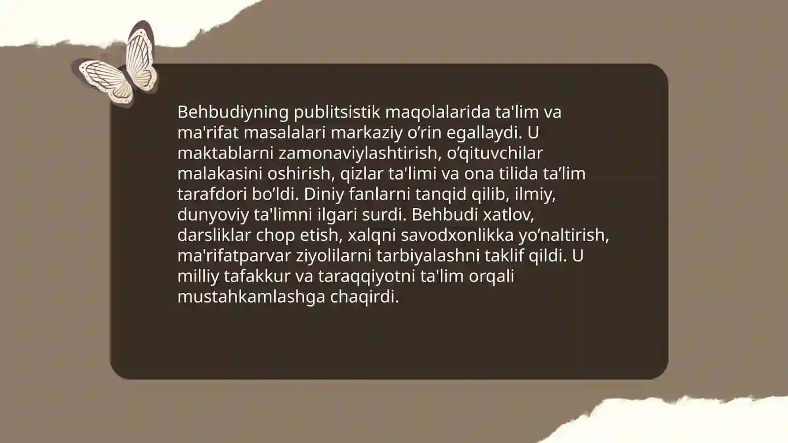 Behbudiyning publitsistik maqolalari 4