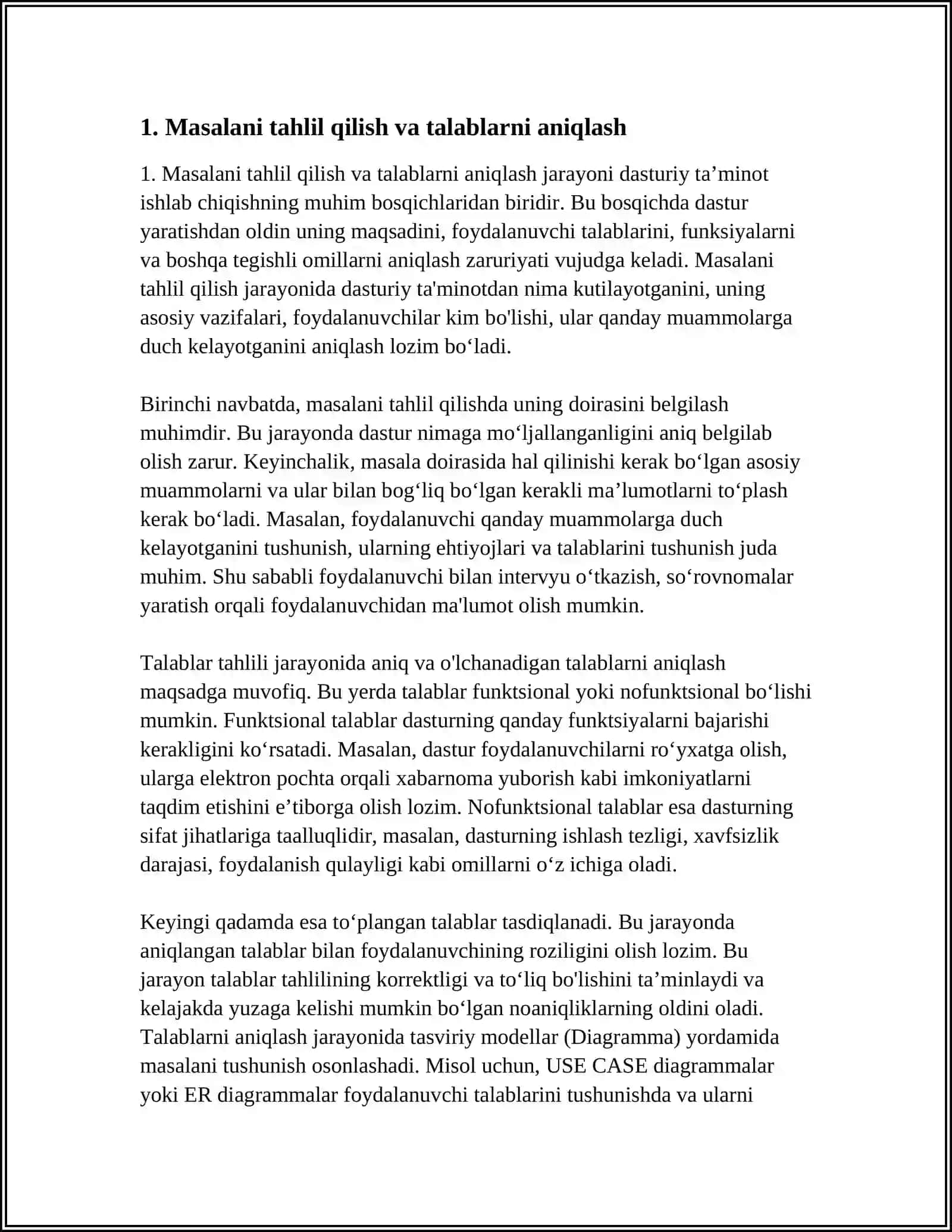 MASALALARNING ALGARITIMINI TUZISH VA SHU ALGARITIM ASOSIDA DELPHI DASTURLASH TILIDA DASTUR TUZISH 4