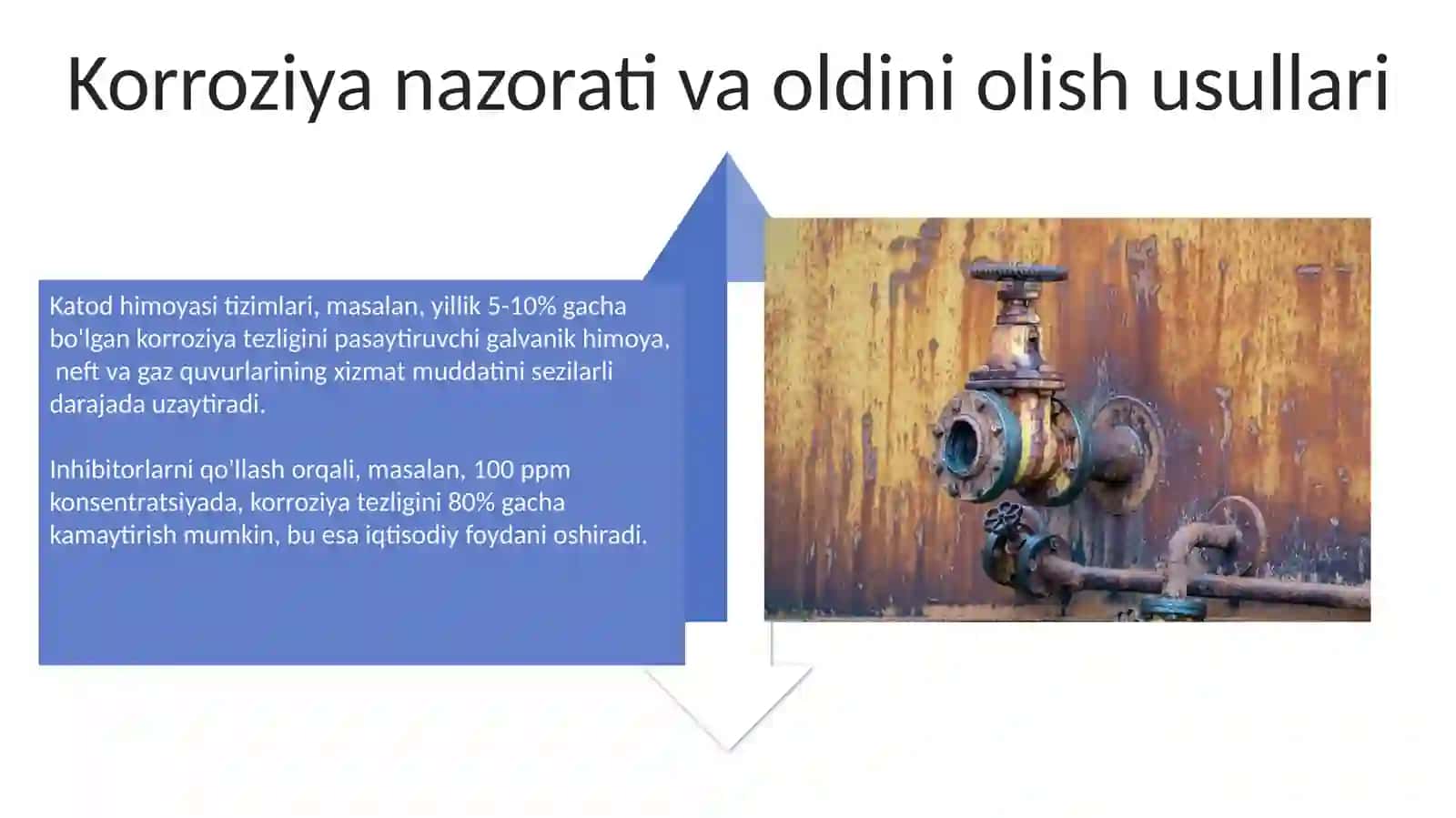 Neft va gaz sanoatida kontaktli va yoriqli karroziya 4