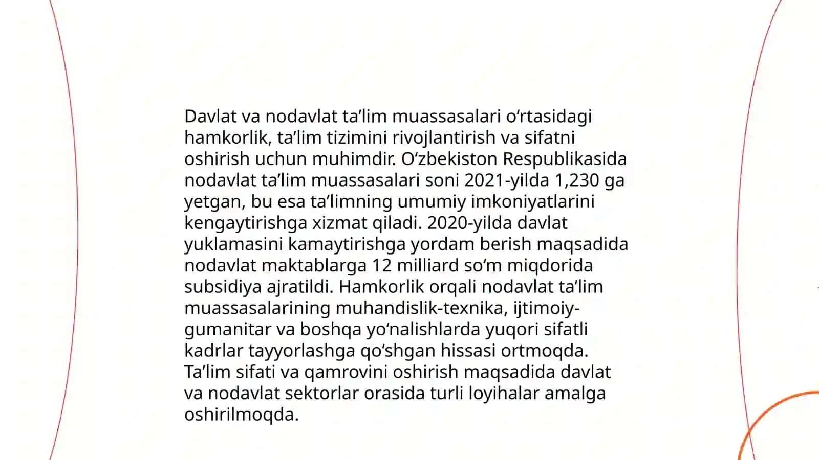 Nodavlat Ta'lim Muassasalari Umumiy O'rta Ta'lim Tizimi 4