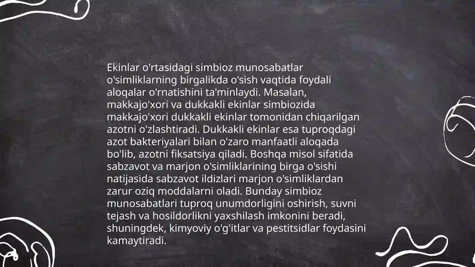 Dala va yem-xashak ekinlarini qoʻshib ekilganda biologik jihatdan mutonosibligi 4