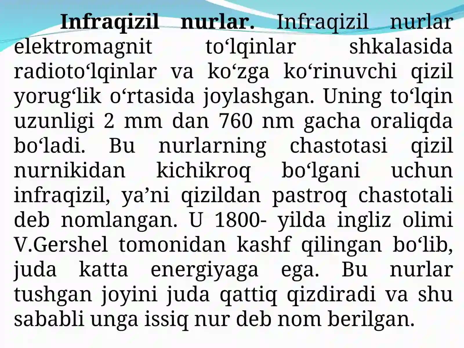 Ishlab chiqarishda zararli nurlanishlar, elektr magnit maydon ularning hususiyatlari va inson organizmiga ta’siri 4