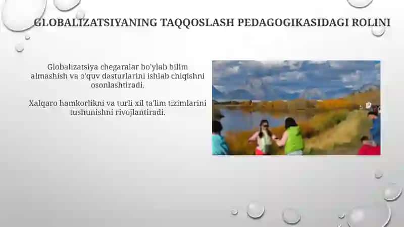 Qiyosiy pedagogikaning xalqaro vazifalari 4