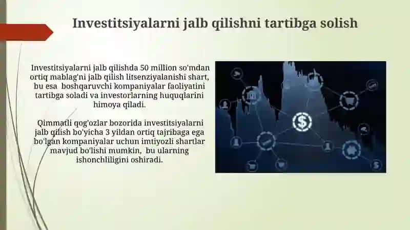 Qimmatli qog'ozlar bozorini tartibga solish 4
