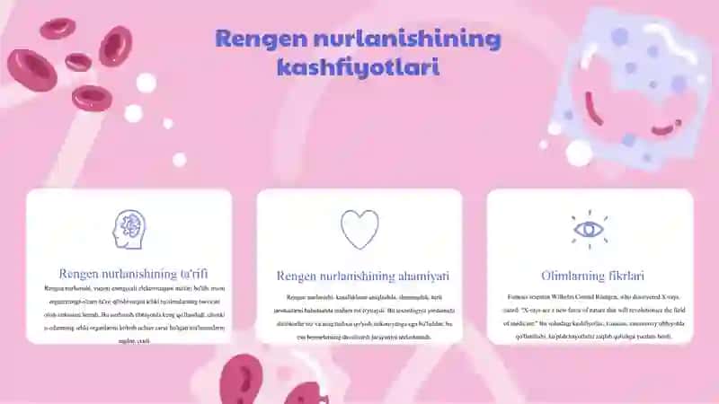 Rengen nurlanishni o'rganish tarixi 4