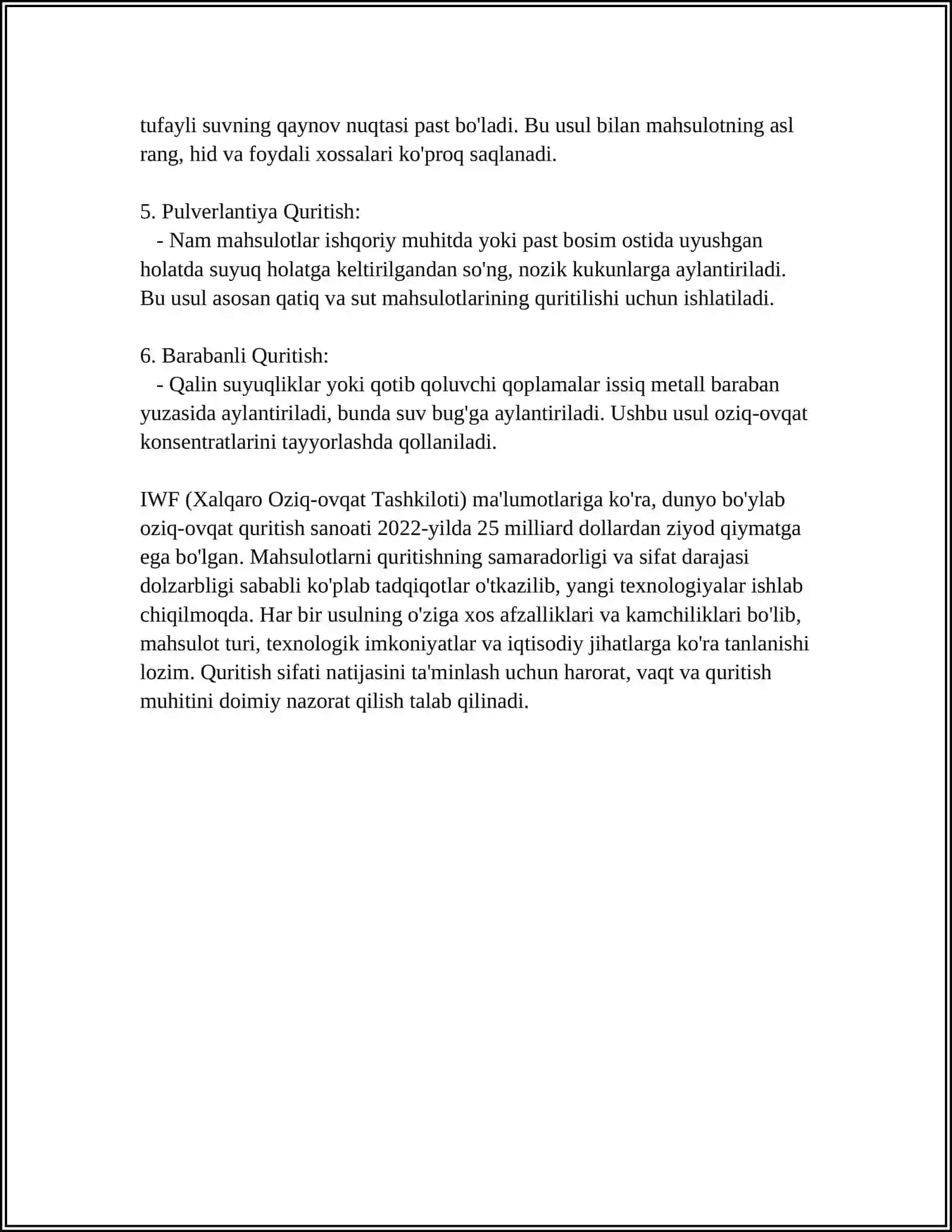 QISHLOQ XOʻJALIGI MAHSULOTLARINI SAQLASH USULLARI 4
