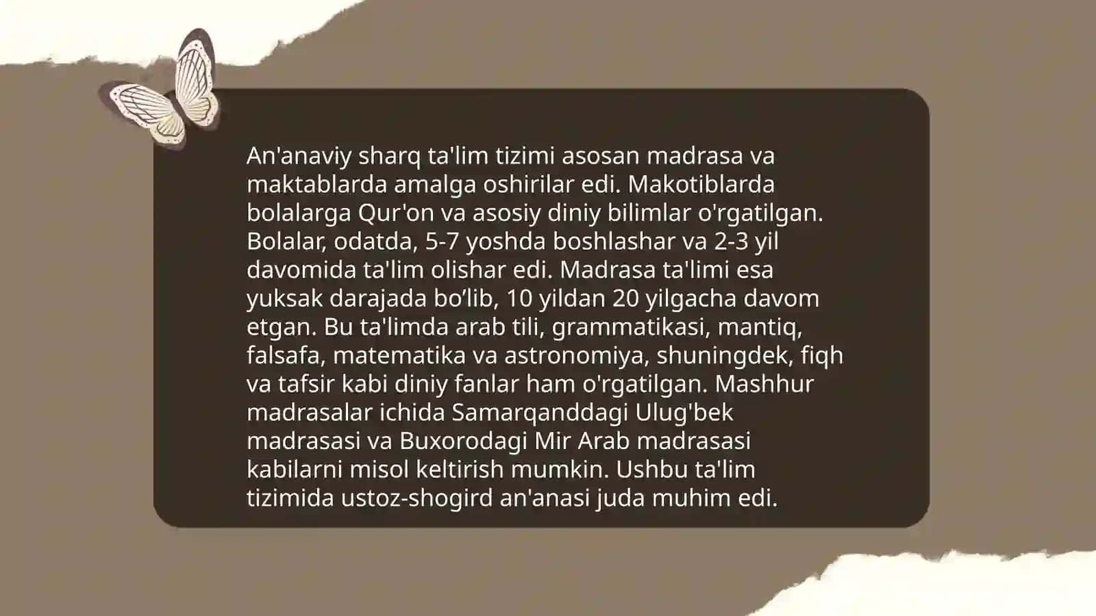 Sharq allomalaringi pedagogik mahorat haqidagi fikrlari 4