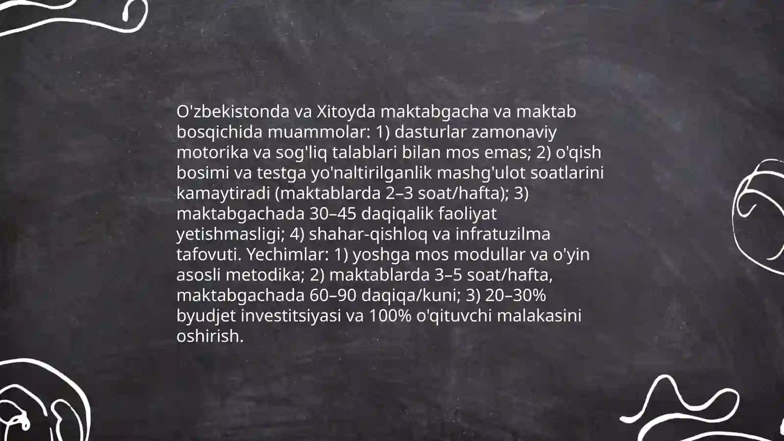 Õzbekiston va Xitoyda jismoniy tarbiya va sportning rivojlanishiga qaratilgan islohotlar muomalar va yechimlar 4