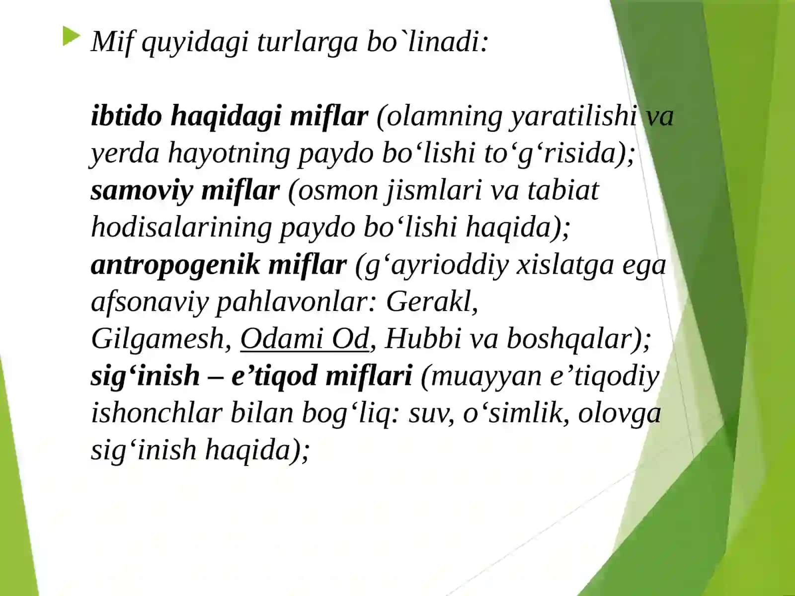 Mif va badiiy ijod 4
