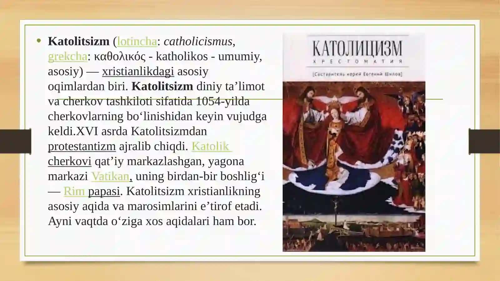 Katolitsizmning vujudaga kelishi 4