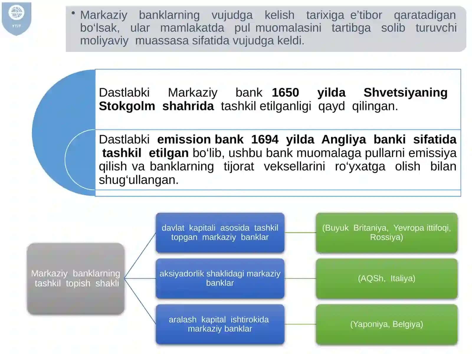 Markaziybanklar va ularning funktsiyalari 4