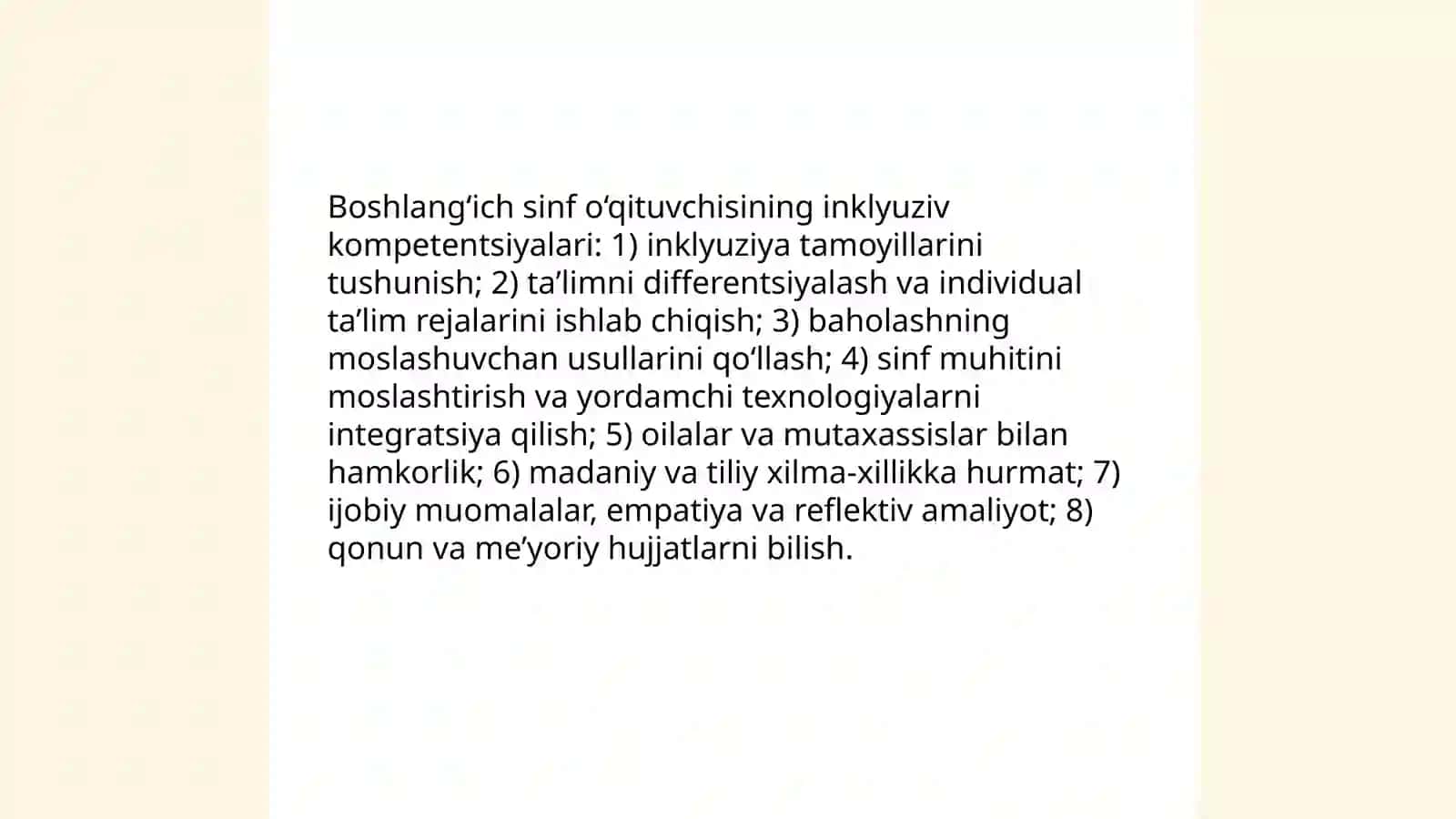 Boshlang‘ich sinf o‘qituvchisining inklyuziv ta'limga tayyorgarligini shakllantirish 4