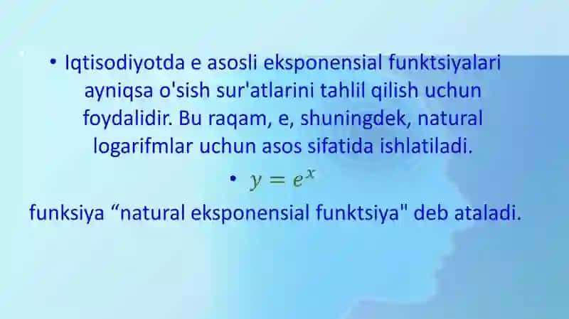 Eksponensialfunksiyalar 4