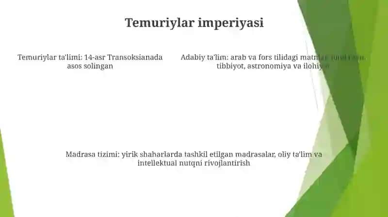 14-Asrning Ikkinchi Yarmi 16-Asr Boshlarida Movarounnahrda Boshlanğich Ta'Lim Tarbiya 4