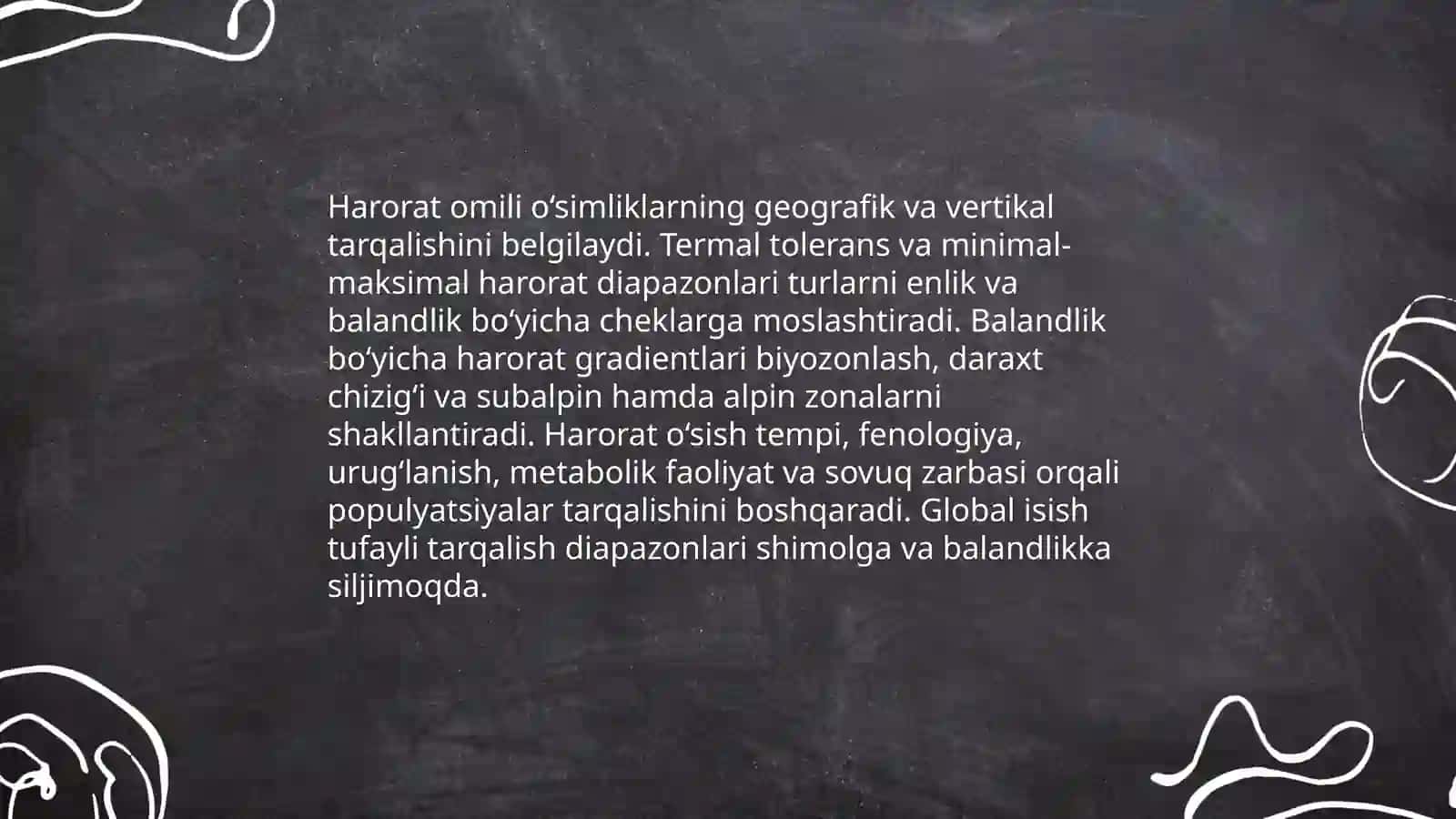Abeotik va biotik ekologik omillar va ularning tabiatda òsimliklarning tarqalishidagi ahamiyati 4
