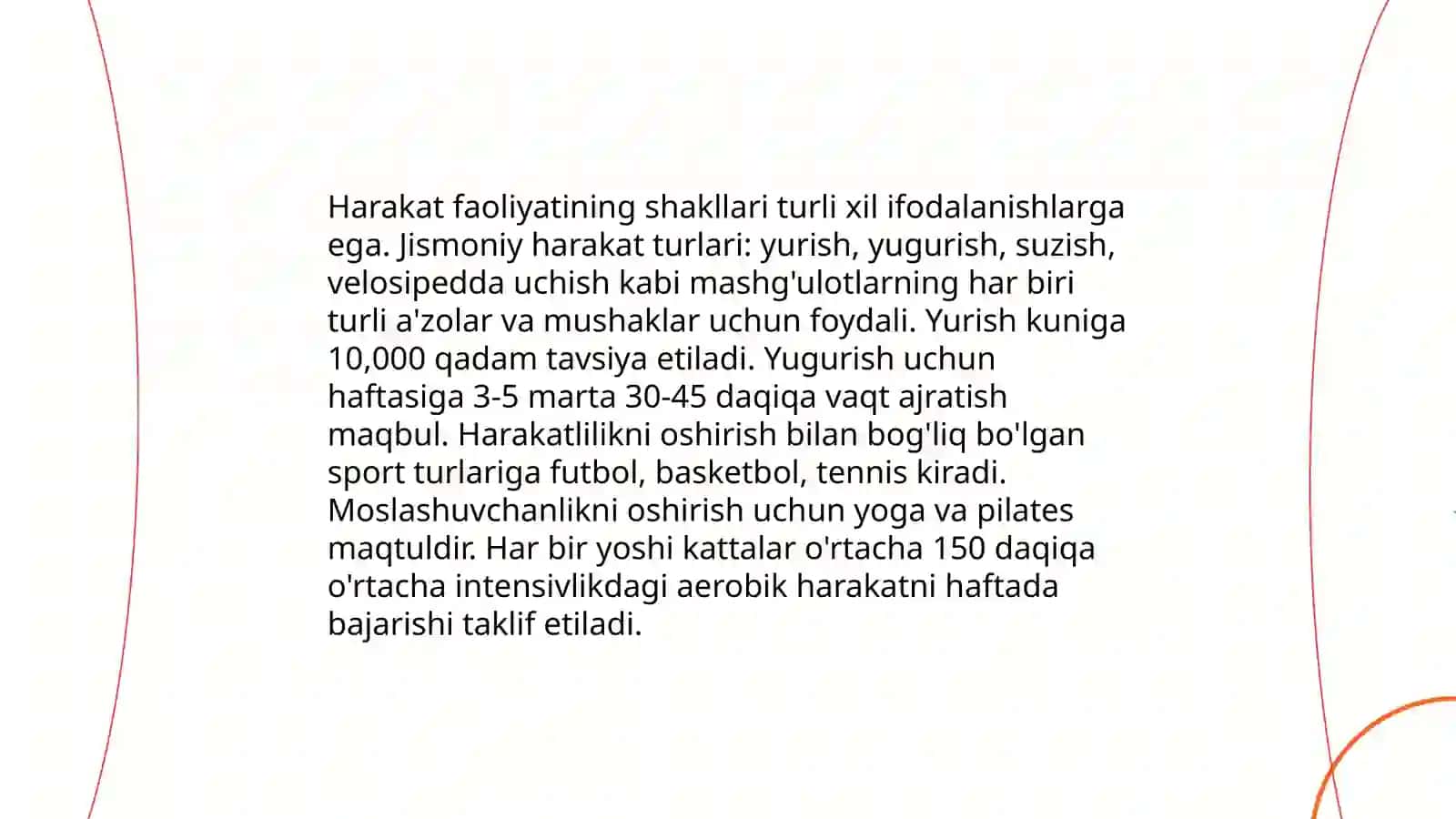 Harakat faoliyatining shakillari va turlari 4