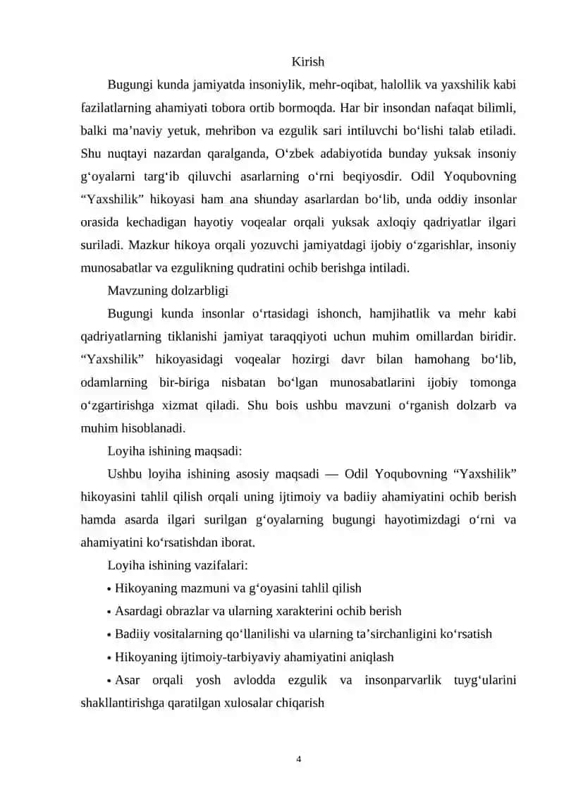 "ODIL YOQUBOVNING YAXSHILIK HIKOYASI" 4