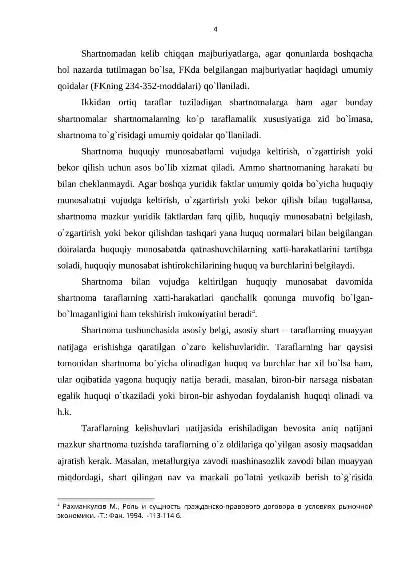 Shartnoma tushunchasi va tuzish shartlari 4