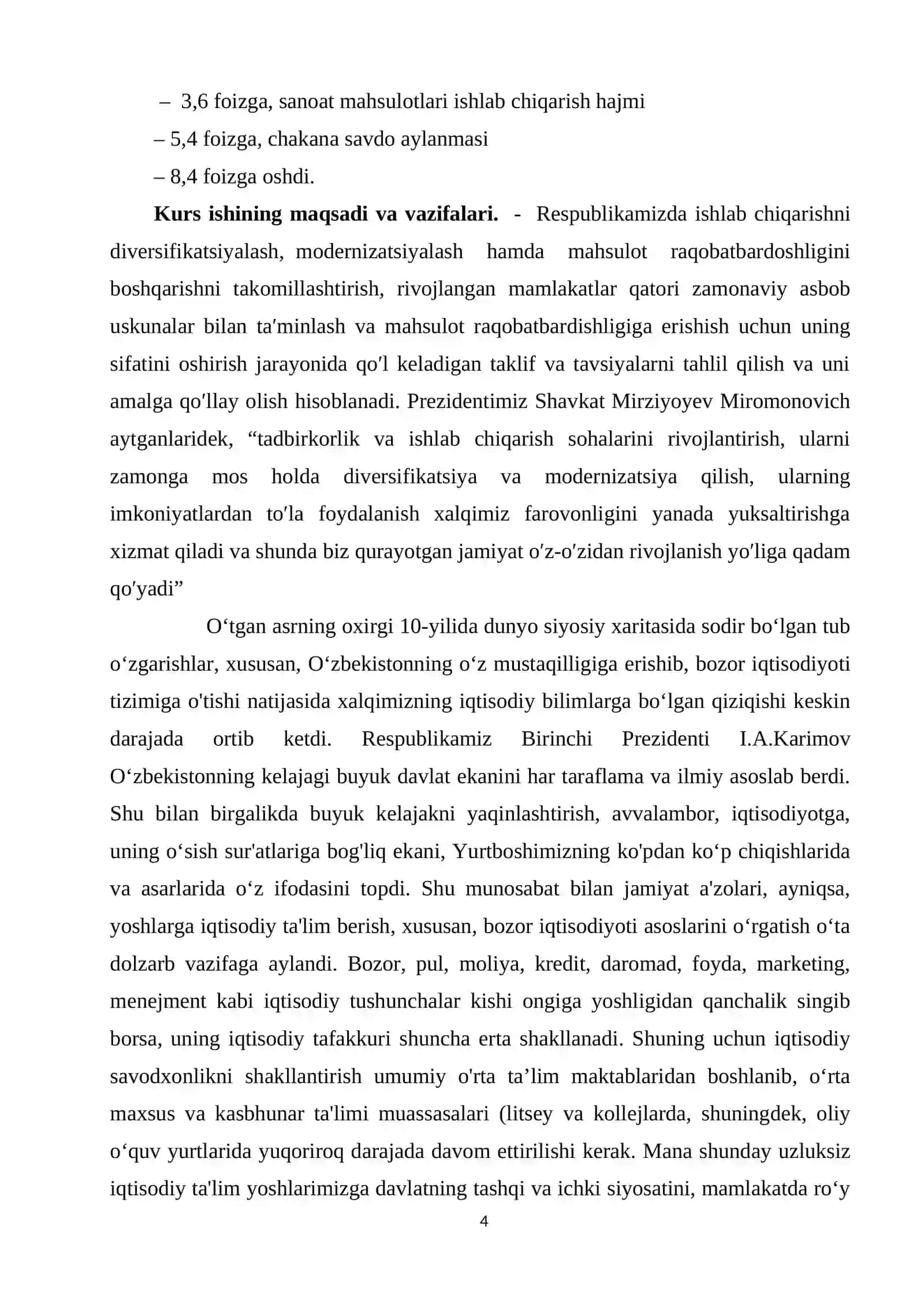 MIKROIQTISODIYOT. MAKROIQTISODIYOT 4